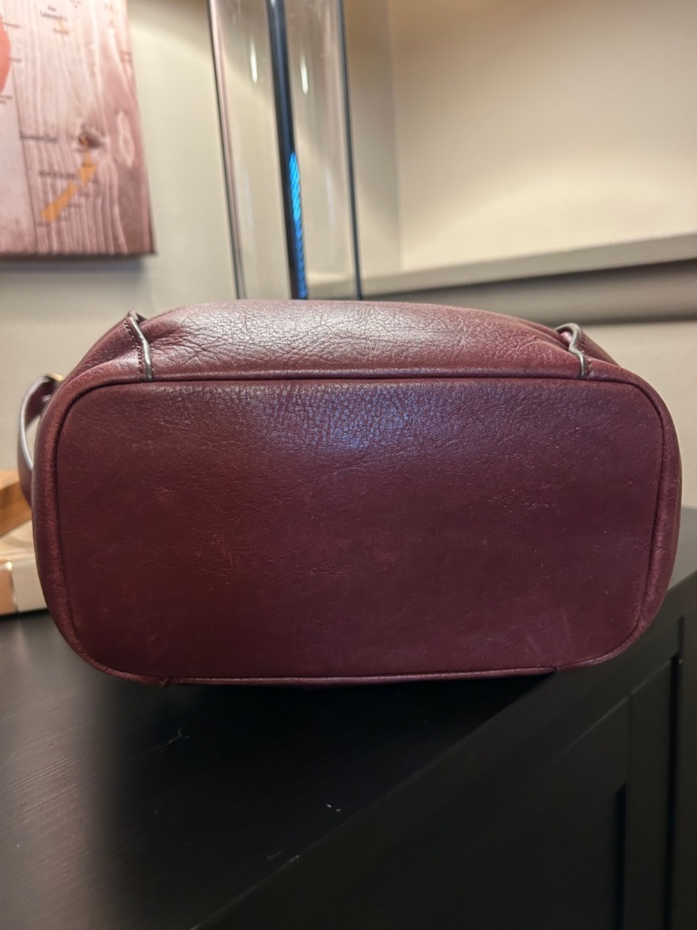 *TWO* FOSSIL Leather Shoulder/Crossbody Bags, Black (ZB6457) & Burgundy (ZB6642) - Picture 5 of 16